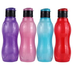colourful water bottle set