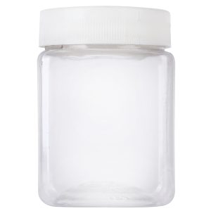 200ml square jar white cap