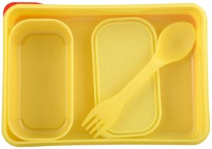 Kid's light yellow lunch box