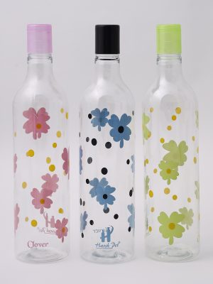 Flower print bottle set