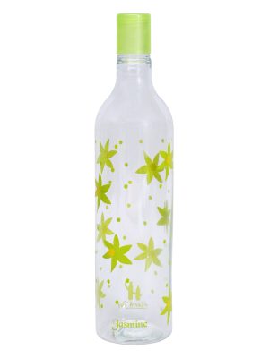 green leaf printed water bottle