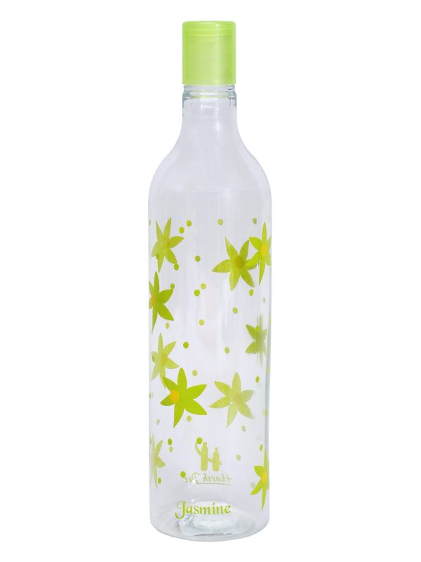 green leaf printed water bottle